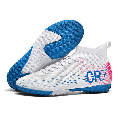 Chaussures de football professionnelles pour hommes, originales, respirantes, confortables, résistantes, pour terrain en herbe.