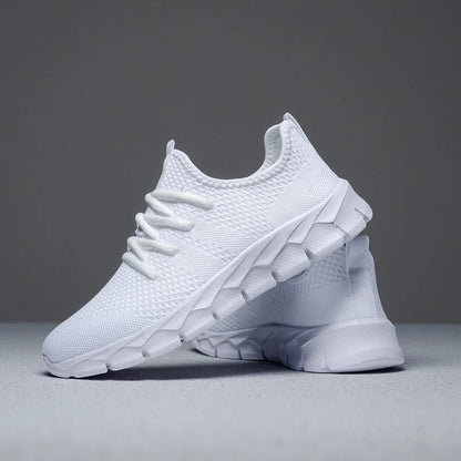 Heren sneakers van mesh, lichtgewicht damesschoenen, casual platte schoenen, heren hardloop- en sportschoenen, zachte tennisschoenen, ademende herensneakers
