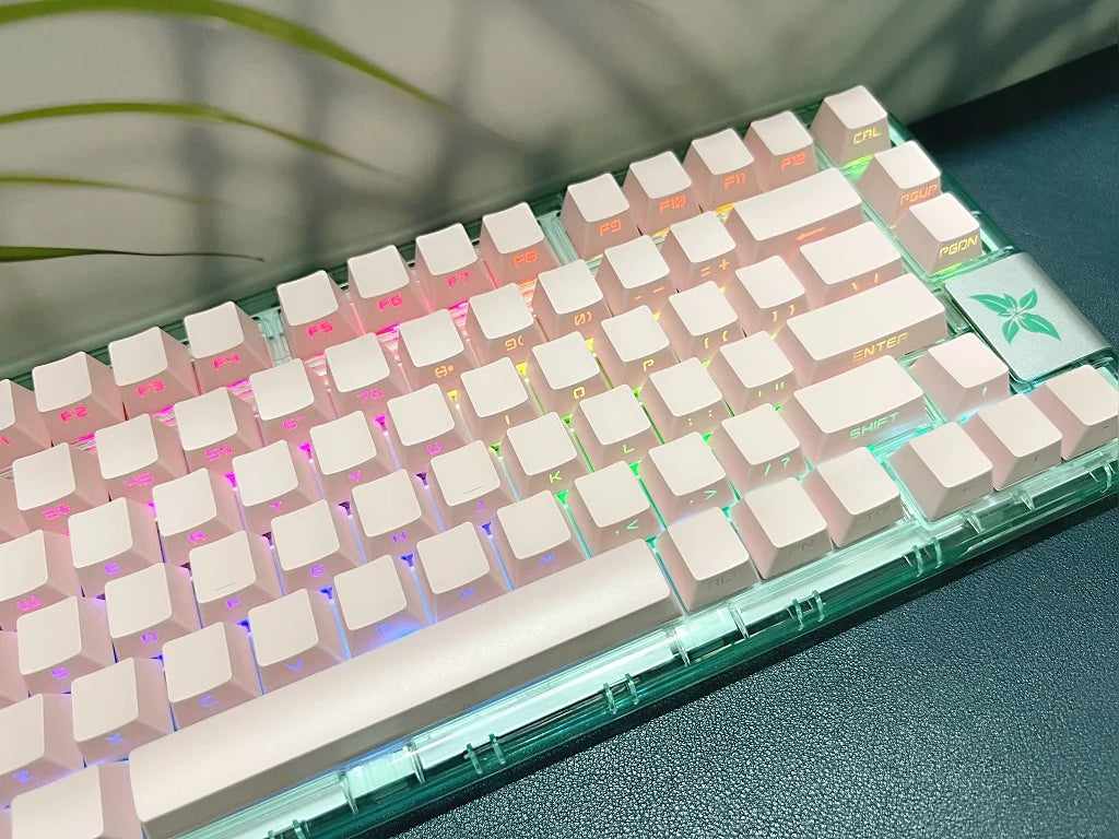 Set di keycap retroilluminati con incisione laterale da 131 tasti per tastiera meccanica con switch Cherry MX, profilo OEM, ABS, keycap personalizzati DIY