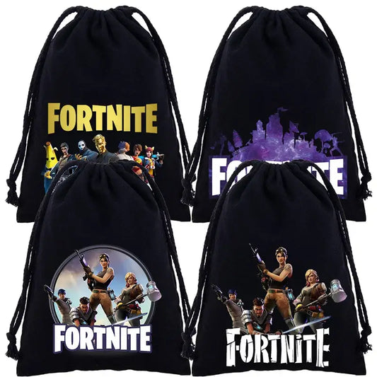 Fortnites Boys Girls Drawstring Bags Cartoon Anime Printed Large Capacity Storage Bags Tote Bag Handbag New Cute Birthday Gifts