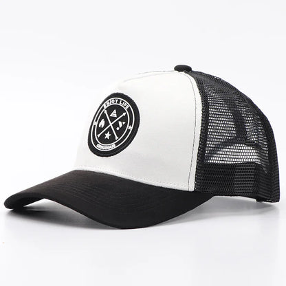 New Summer Mesh Baseball Cap Women Men Letter Patch Snapback Hat Casual Breathable Unisex Street Hip Hop Trucker Caps