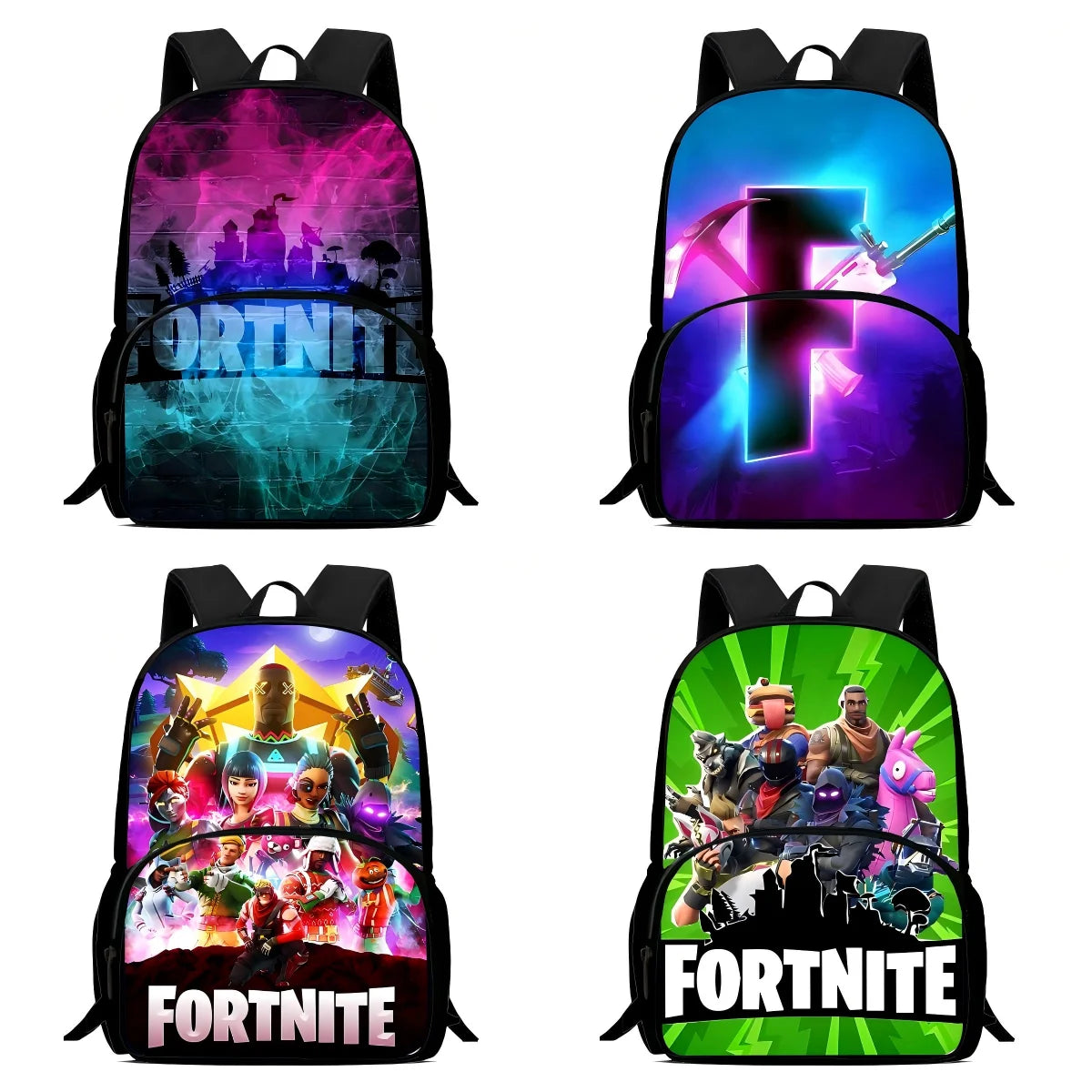 Mochilas infantis do jogo popular FortniteS para meninos e meninas, presente de aniversário para estudantes, sacos escolares de criança, mochila durável de grande capacidade para campismo