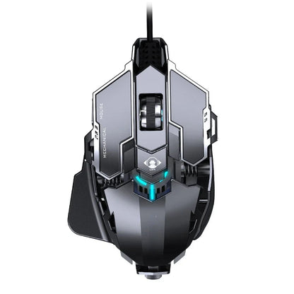 Hot Selling Mechanical Wired Gaming Mouse 9 Keys Macro Definition 12800DPI RGB Backlit Gaming Computer Mouse for Laptop Desktop