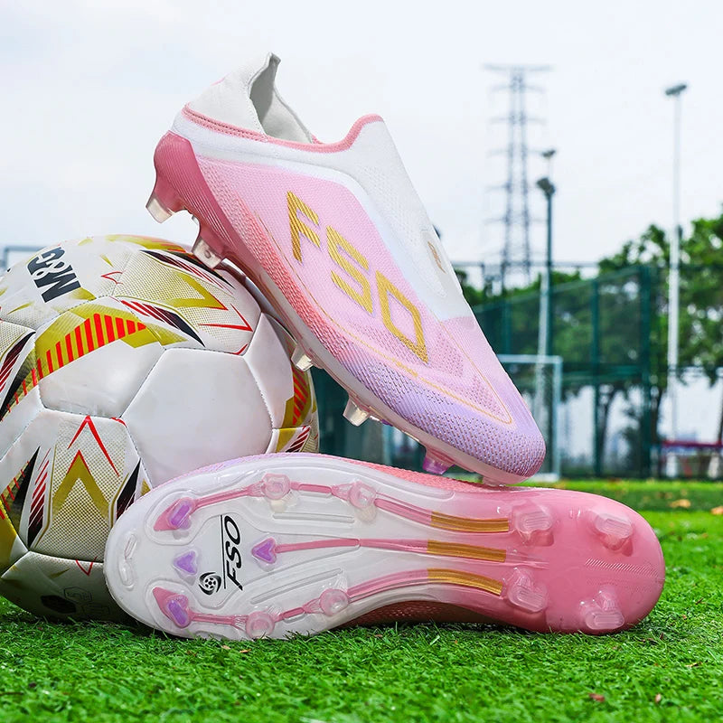 Nouvelles Chaussures de Football pour Hommes, Baskets de Futsal d'Extérieur, Crampons Antidérapants de Haute Qualité pour Match sur Gazon, Chaussures de Foot Montantes Légères, Meilleures Ventes