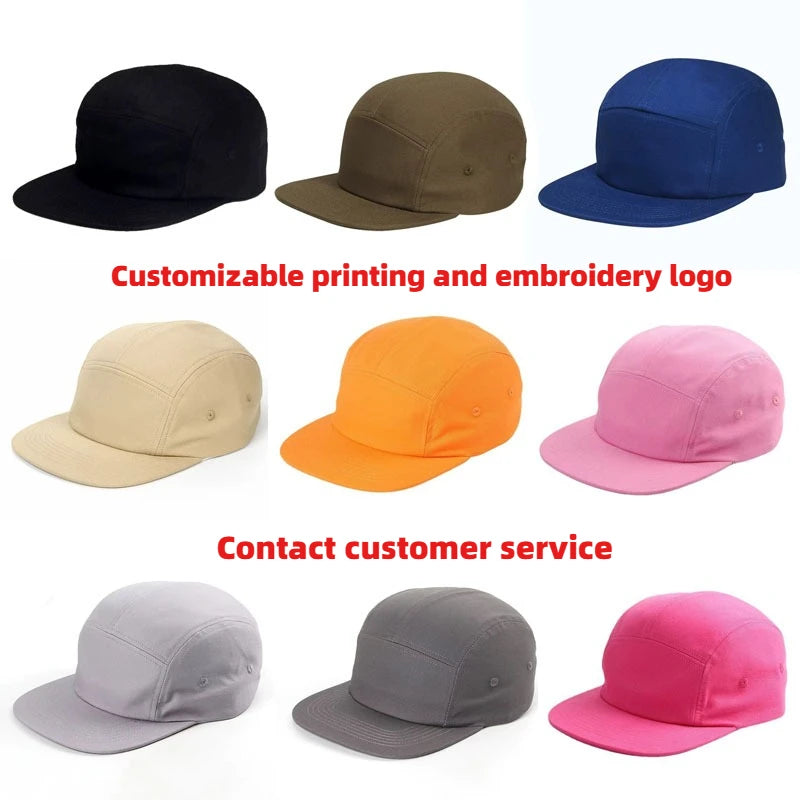 Vasarinės medvilninės 5-panelės didelio dydžio beisbolo kepurės, oversize 62 cm, plokščios viršutinės dalies sportinės „snapback“ kepurės, hip-hopo ir riedlentės kepurės, individualizuotos, didmeninė prekyba