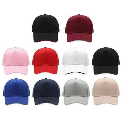 Custom Print Logo 5 Panel Baseball Cap Men Women Blank Sport Hat Unisex Adjustable  Basic Gorras Casquette For Outdoor Holiday