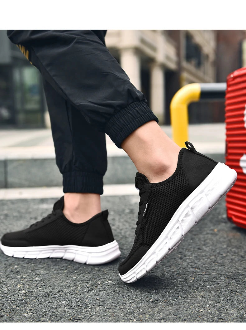 Pánské letní tenisky, ležérní běžecké boty, prodyšné boty na chůzi, síťované, lehké sportovní boty, pohodlné módní boty, Zapatillas