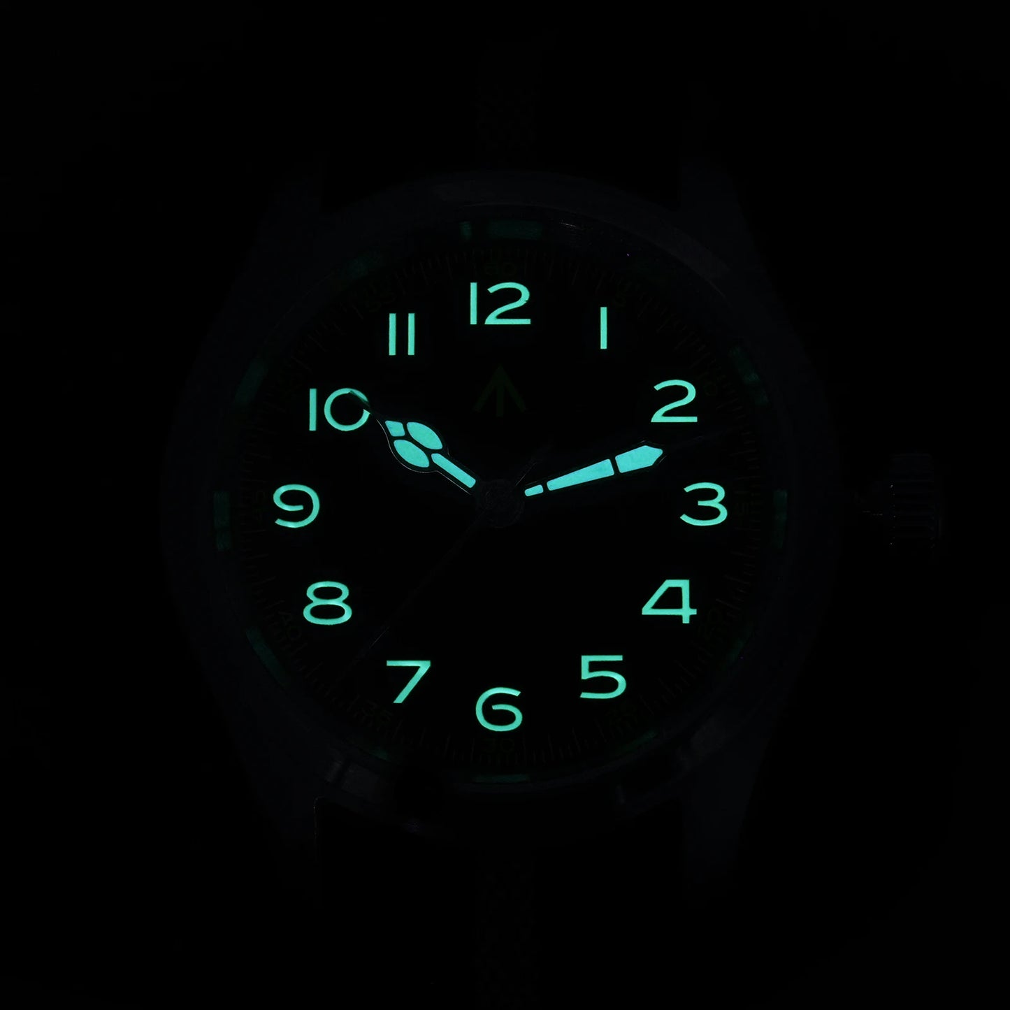 Militado ML08 Vintage Black Watch VH31 Sweep Quartz Wristwatch Ar Sapphire Crystal Luminous C3 BGW9 100 Waterproof Watches Man