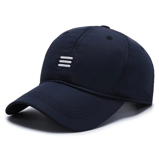 Quick-Dry, Breathable Baseball Cap - Adjustable, Moisture-Wicking Sun Hat for Outdoor Sports & All Seasons