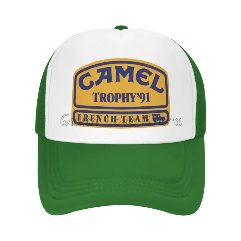 Camel Trophy 91 Print Baseball Cap Unisex Sun Visors Hat Summer Hip Hop Hats for Men Women Outdoor Breathable Mesh Snapback Caps