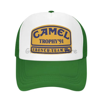 Camel Trophy 91 Print Baseball Cap Unisex Sun Visors Hat Summer Hip Hop Hats for Men Women Outdoor Breathable Mesh Snapback Caps