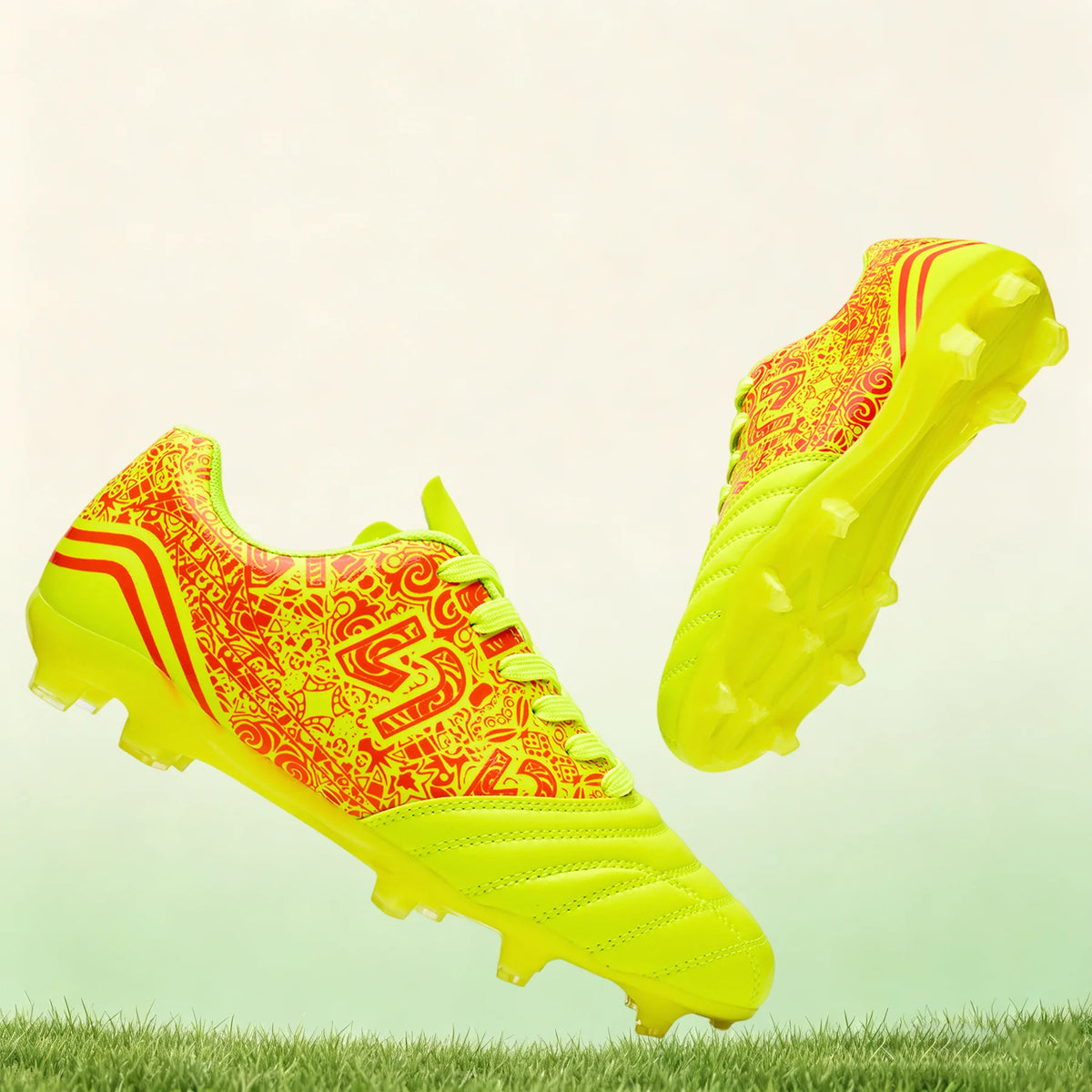 Chaussures de football AG/FG de nouveau style, crampons stables en TPU longs, unisexes, pour terrain de gazon extérieur, matchs et entraînements de football
