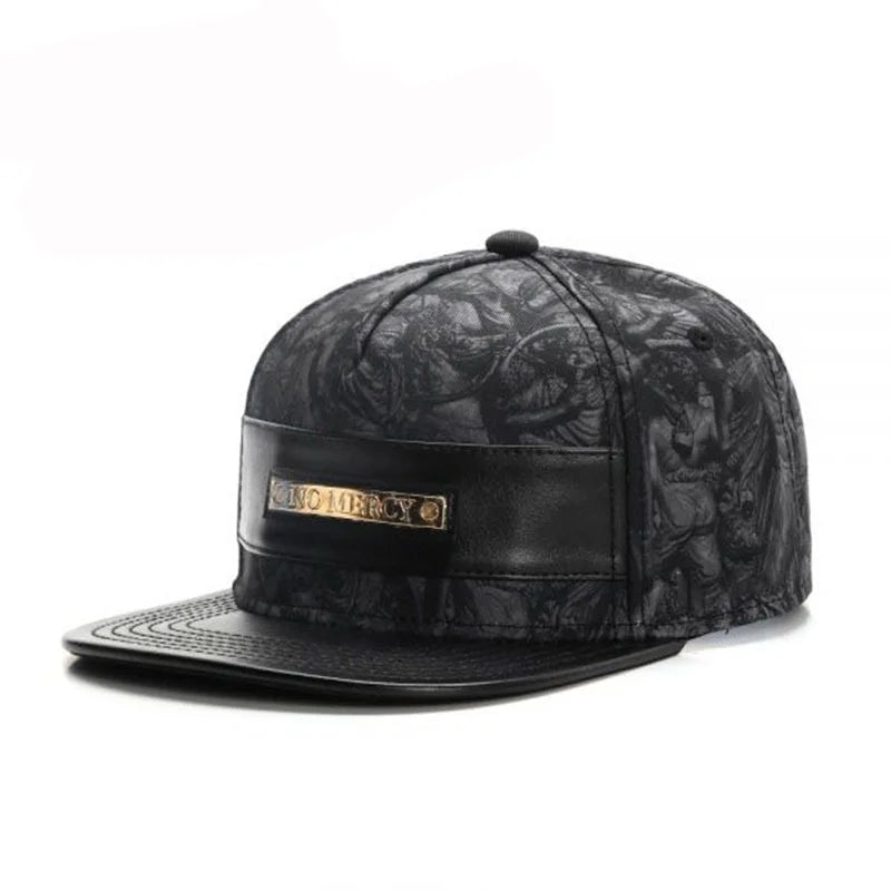 Fashio Brand Leather Cap Baseball Cap for Men Women HipHop Knight Snapback Hat  Kpop Adult Outdoor Casual Designer Gorras Hombre
