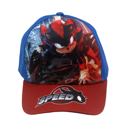 Última novedad: gorra de béisbol infantil ajustable de 48-54 cm con estampado Sonic, colas de anime, Knuckles, sombrero de sol Shadow, erizo azul, gorra para bebé para actividades al aire libre, regalo