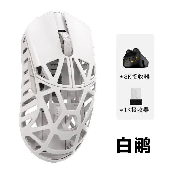 Wlmouse Mini Pro professionell mus i lätt magnesiumlegering, trådlös gamingmus med tre lägen, 8K polling rate, PAW3950, DPI30000