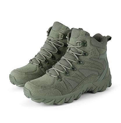 Botas tácticas mejoradas de entrenamiento de combate para hombre, calzado outdoor para camping antidesgaste de respuesta rápida, zapatillas de senderismo para pesca y caza para hombre