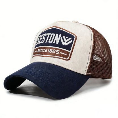 Branded Hats for Men, Suitable for Spring and Summer, Baseball Caps for Large Head Sizes, Make You Look Younger, Make Your Face Look Smaller, Sun Protection Caps