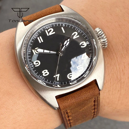 Tandorio 36mm Dive Military Automatic Miyota8215 Mechanical Watch for Men Domed Sapphire Unisex Wristwatch 20BAR Waterproof Lume