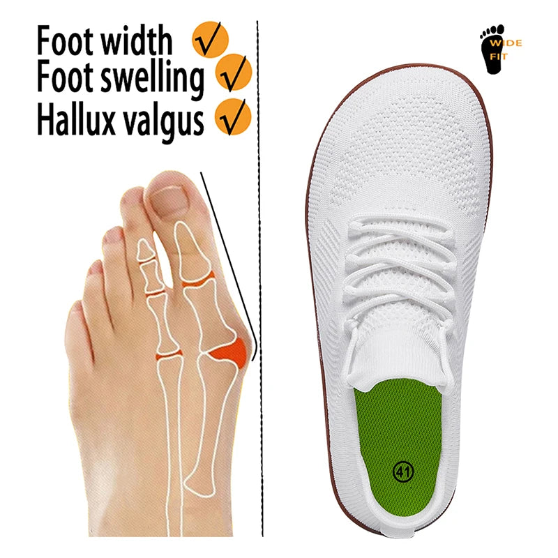 Scarpe minimaliste unisex "a piedi nudi": sneakers leggere, traspiranti e con punta larga, ideali per passeggiate casual all’aperto