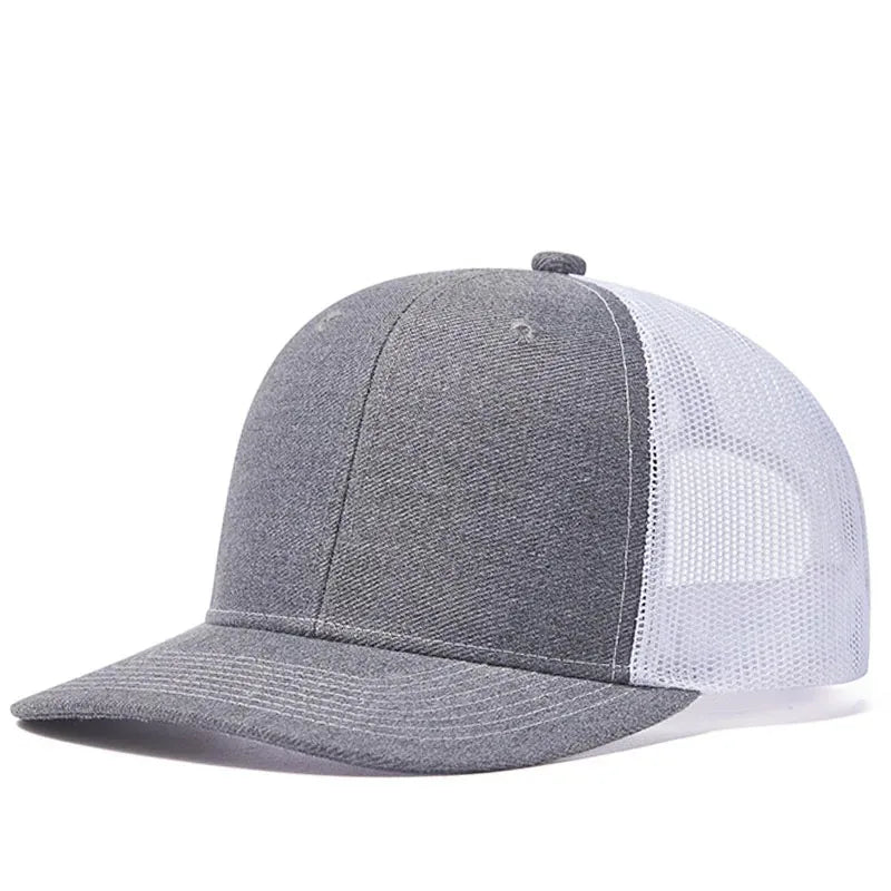 Unisex kepurė su šiek tiek išlenktu kraštu, „Trucker“ stiliaus, vyrams ir moterims, kasdienė, lauko, kvėpuojanti vasarinė kepurė