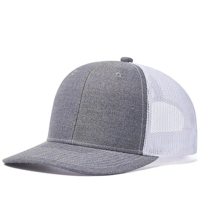 Unisex kepurė su šiek tiek išlenktu kraštu, „Trucker“ stiliaus, vyrams ir moterims, kasdienė, lauko, kvėpuojanti vasarinė kepurė