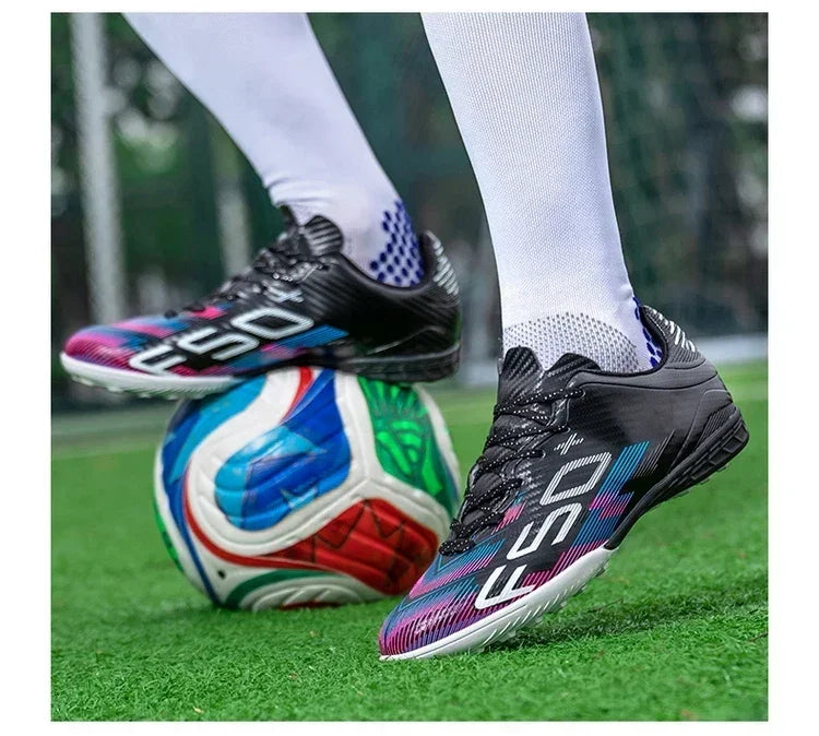 Nouvelles chaussures de football pour hommes, chaussures d'entraînement, chaussures de sport pour terrain gazonné, chaussures de football pour activités de plein air, baskets antidérapantes, chaussures professionnelles po