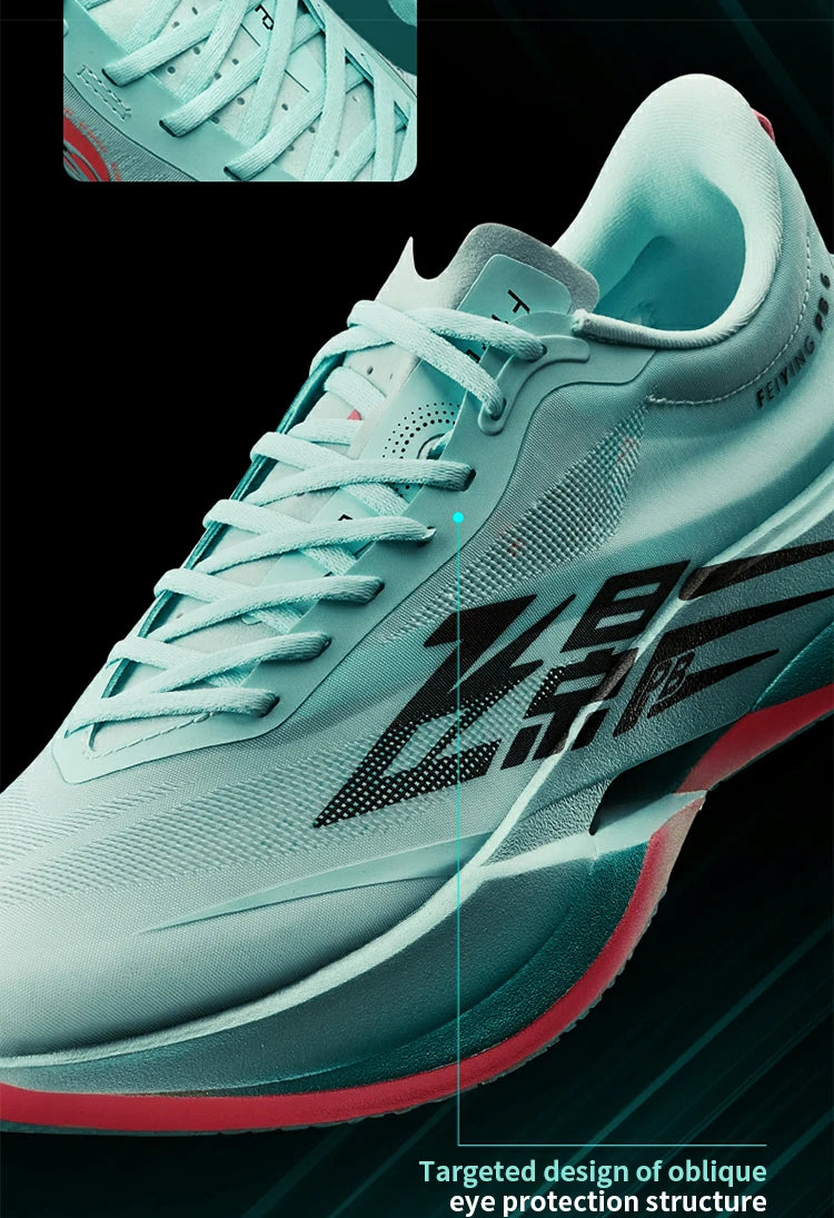 QIAODAN Feiying PB6.0 Pantofi sport de maraton pentru bărbați, model nou, cu talpă suspendată și placă integrală din carbon, adidași de alergare QDB023261299