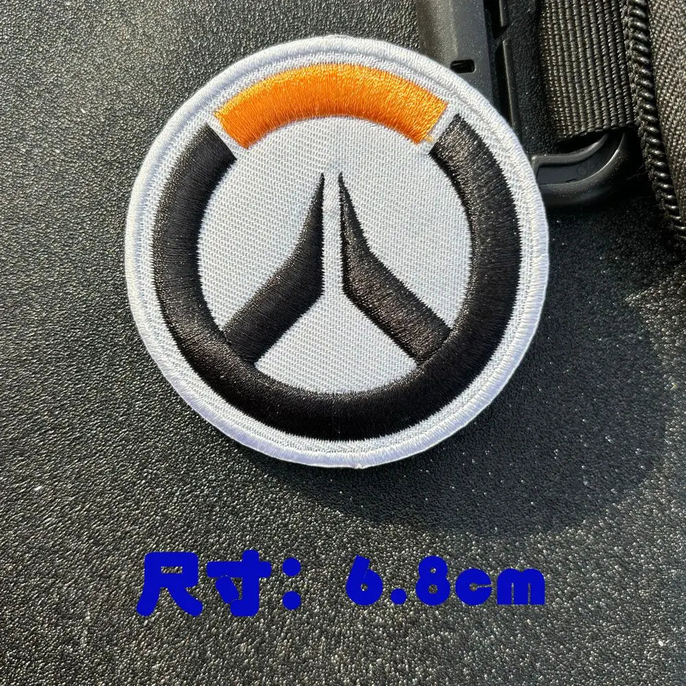 Parche de brazalete anime Overwatch DVA para cosplay, mochila y ropa, parches decorativos adhesivos