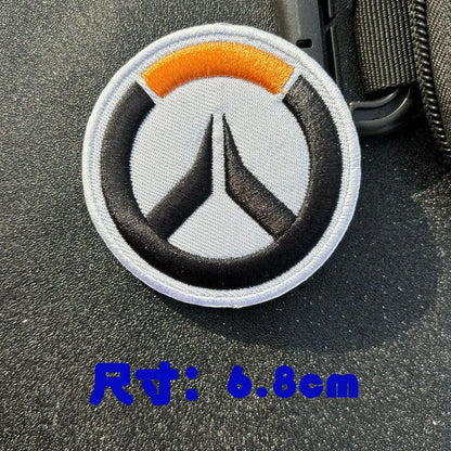 Parche de brazalete anime Overwatch DVA para cosplay, mochila y ropa, parches decorativos adhesivos