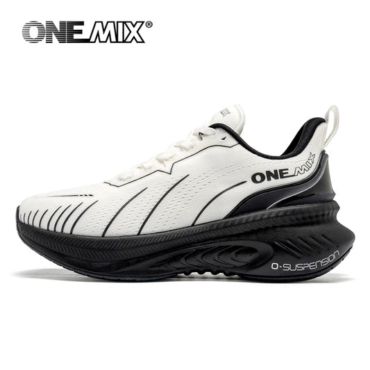 „ONEMIX“ nauji amortizuojantys bėgimo bateliai vyrams, tinkami intensyviai bėgantiems, su raišteliais, sportiniai moterims, neslystantys, lauko sportiniai vyriški sportiniai bateliai