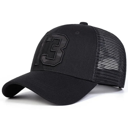 Unisex 13 Cloth Embroidery Embroidery Baseball Net Caps Spring Summer Outdoor Adjustable Casual Hats Sunscreen Hat Sports Cap