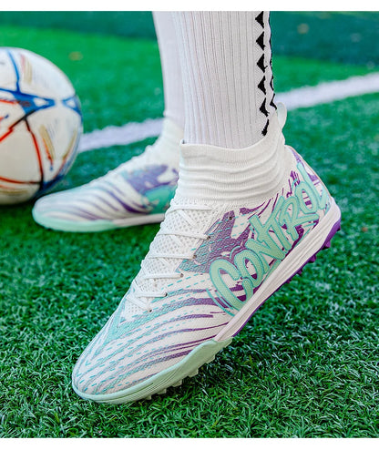 Muške i ženske kopačke za nogomet na otvorenom, protuklizne kopačke za nogometni teren, ultralagane tenisice za futsal TF/FG, nogometne tenisice s čepovima