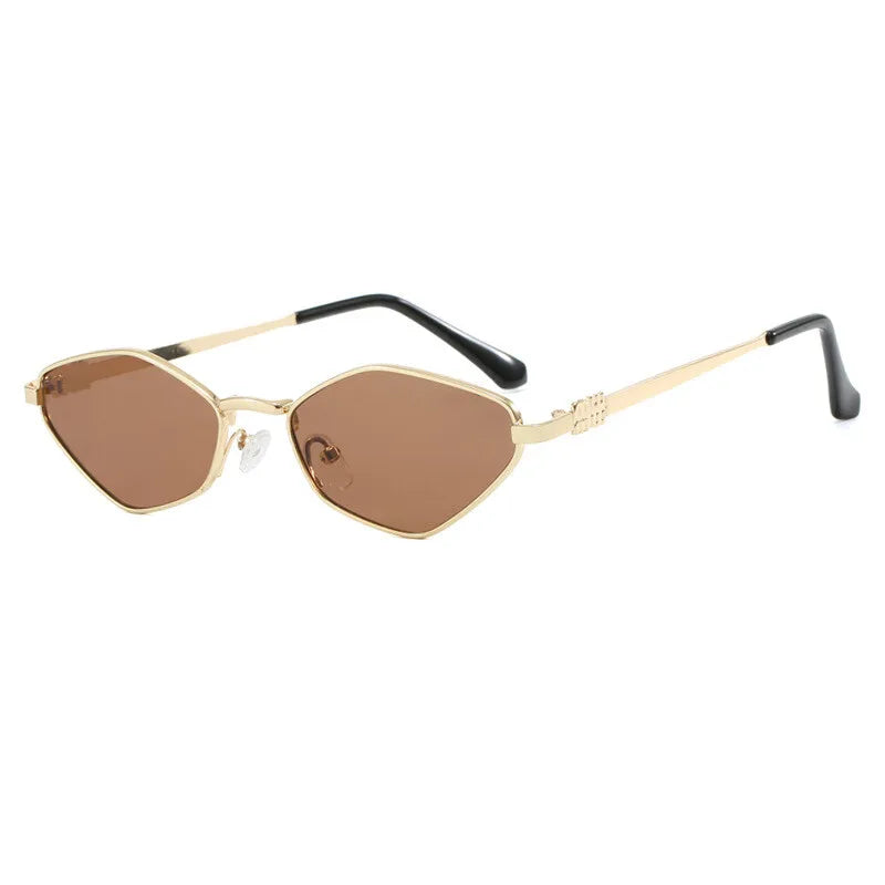 Luxury Brand Design Metal Sunglasses Women Small Size Diamond Casual Suneyeglass Outdoors TRAVEL Vacation UV Protection #303369