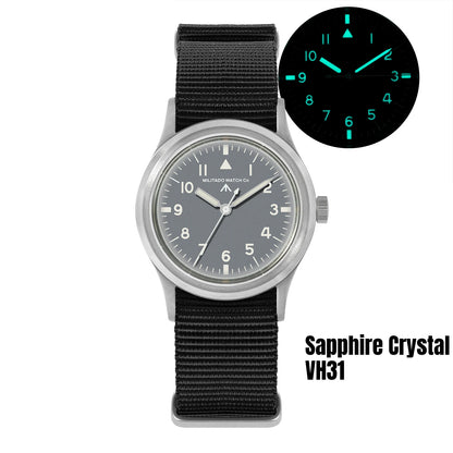 Militado ML14 Quartz Watch VH31 Movement Bubble Sapphire Crystal Vintage Watch 100m Waterproof BGW9 C3 Luminous Watch