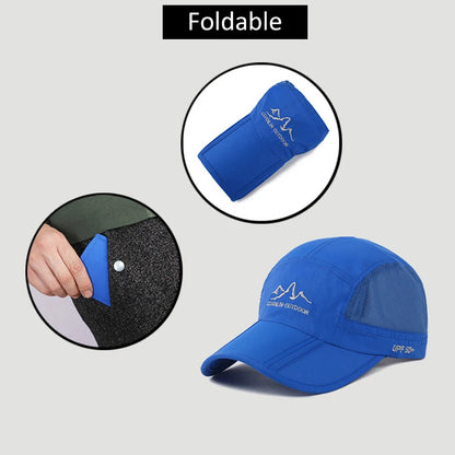 NIXHIT Outdoor Sports Foldable Thin Breathable Quick Drying Women Men's Baseball Cap Hiking Fishing Mountaineering Hat A246