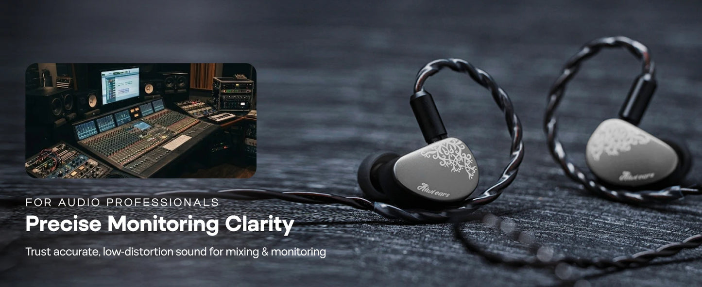 Linsoul Kiwi Ears Cadenza II IEM 10mm Titanium DD with KARS 2.0 Premium Construction Hifi Earphones with Detachable Cable System