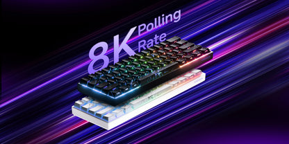 Tastiera meccanica Akko MonsGeek FUN60 con switch magnetici, 60%, tastiera gaming Rapid Trigger 0.01mm, 8K, ARGB, HE/TMR, custom