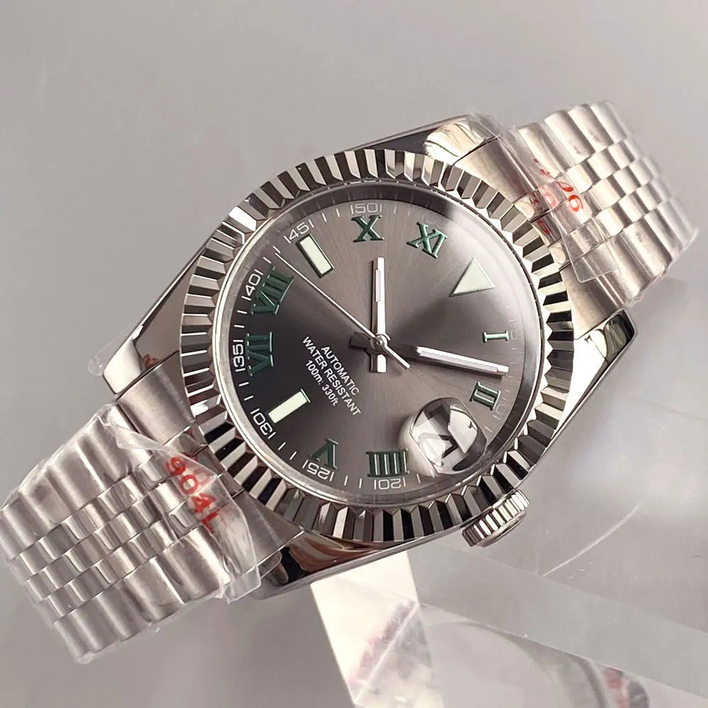 Tandorio For Wimbledon Style Dial 36mm/39mm Sapphire Glass 100m Waterproof Roman Numerals Men Watches  For Japan NH35A