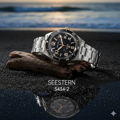 SEESTERN Diver Men Watch Automatic Mechanical Wristwatches NH35 Movement Ceramic Bezel 20Bar Waterproof Sapphire Luminou S434-2