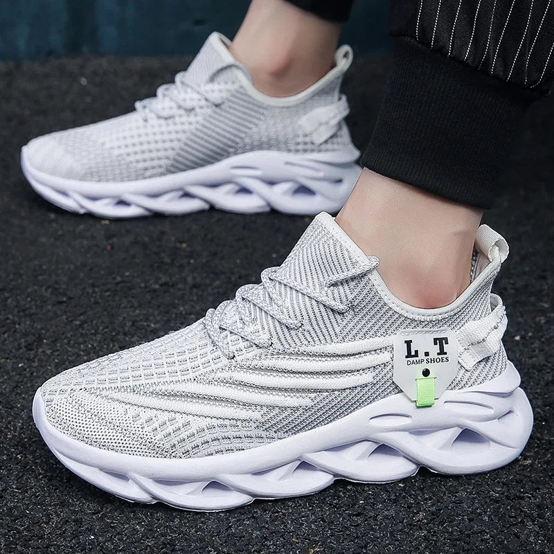 YRZL muške sportske crne tenisice za trčanje i jogging, ležerne outdoor tenisice od prozračne mrežice, ženske lagane crne tenisice za tenis s amortizacijom κρα κρα