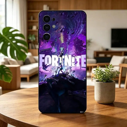 Capa de Telemóvel F-Fortnites-PC Game para Samsung S25,S24,S21,S22,S23,S30,Ultra,S20,Plus,Fe,Lite,Note,10,Preta