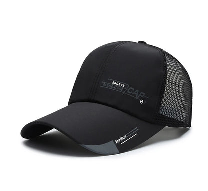 Mens Summer Quick Dried Korean Casual Breathable Mesh Fisherman Hat