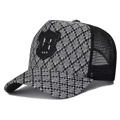 Unisex R Letter Embroidery Baseball Net Caps Spring Summer Outdoor Adjustable Casual Hats Sunscreen Hat Sports Cap