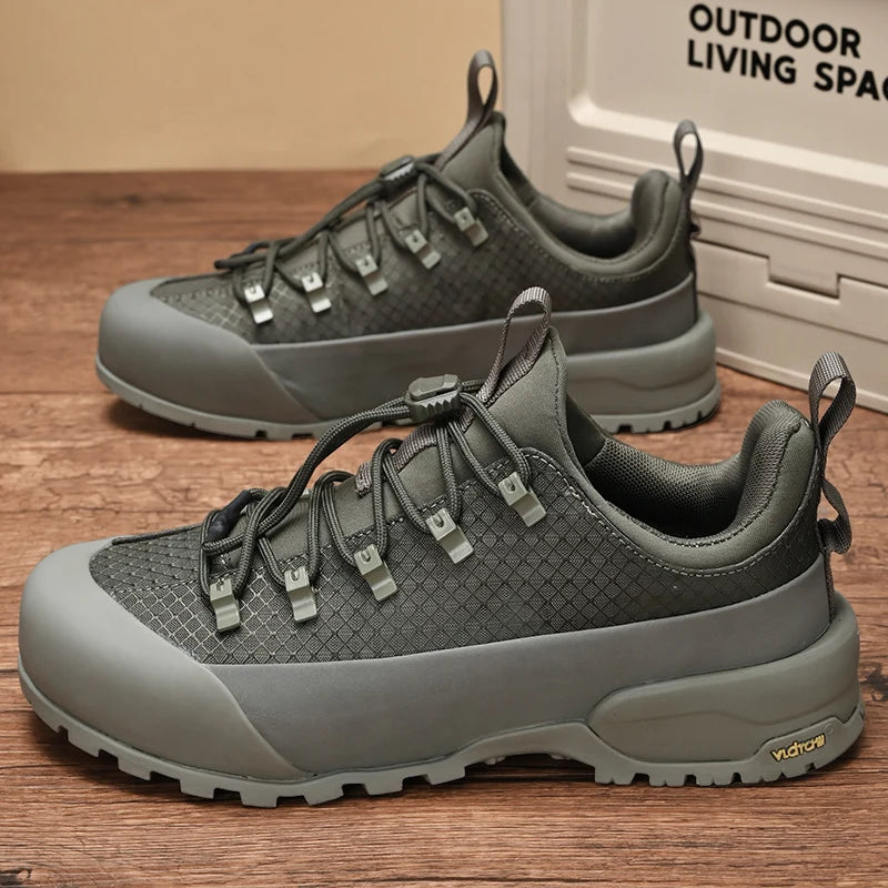 2025 New Hiking Shoes Non-Slip Grip Men's Spring Fall Outdoor Casual Sports Shoes Breathable Comfortable Durable Leisure Sneaker