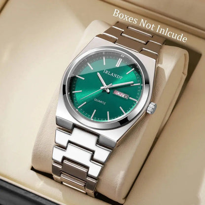Luxury Mens Calendar Quartz Wristwatches Fashion Men Business Watches Clock Gift Reloj Hombre（Without Box）