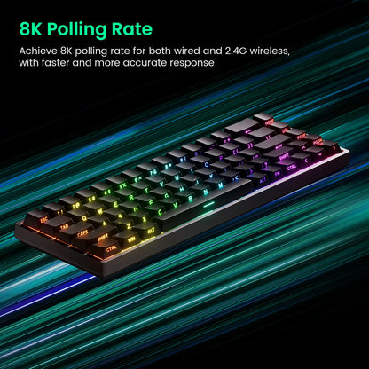 Teclado magnético Akko MonsGeek FUN68 FUN60 PRO&MAX HE 60% 65% para gaming, teclados gaming Rapid Trigger 8K, teclado personalizado para gamer e esports