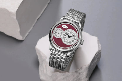 FARASUTE New Casual Fully Automatic Mechanical Men Watch Luxury Sapphire Stainless Steel Wristwatch 5Bar Waterproof Reloj Hombre
