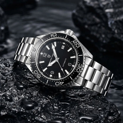 Pagani Design New Men's Mechanical Watch Luxury Sapphire Stainless Steel 100m Waterproof Ceramic bezel Automatic Watch