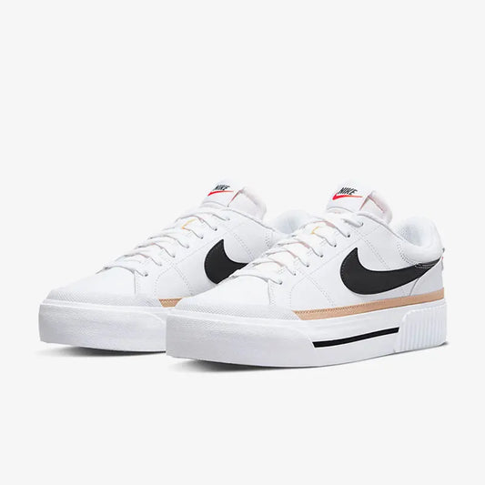 Nike – damskie, modne, wygodne, codzienne trampki z grubą, odporną na zużycie podeszwą DM7590-100