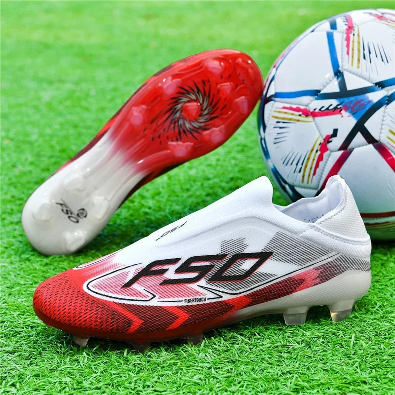 Nouvelles chaussures de football pour hommes, chaussures de football respirantes à haute cheville, ultralégères, antidérapantes, chaussures de sport de haute qualité, pour match en plein air